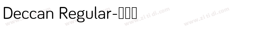 Deccan Regular字体转换